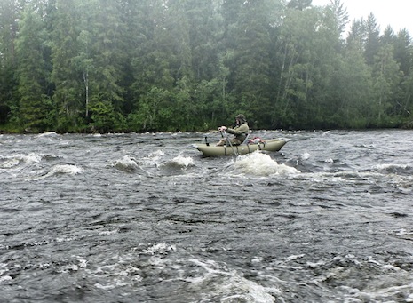 I pontonbåd gennem fossen rena.3.5