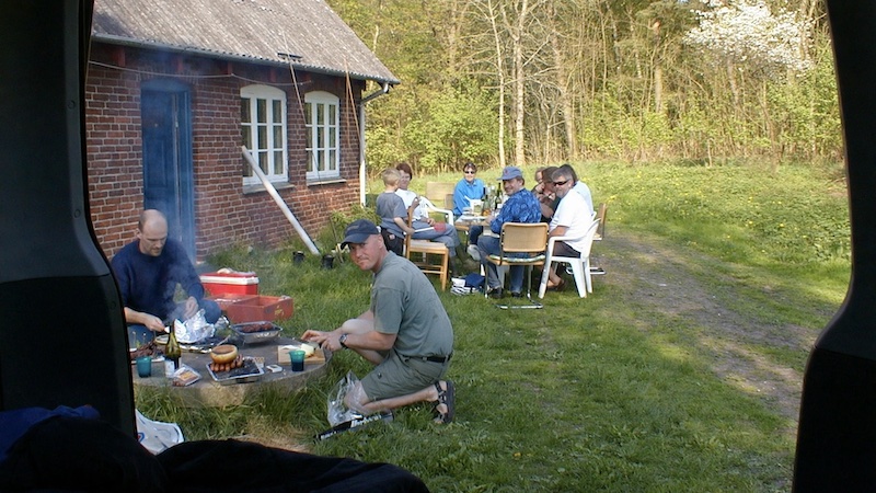 Hygge ved Tange hytten 260822 grill