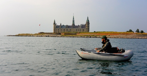 Pontonbådsfiskeri i Øresund 140801 kronborg2