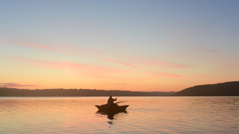 Morgenfiskeri 150801 eagel bay morning sunrise anderson