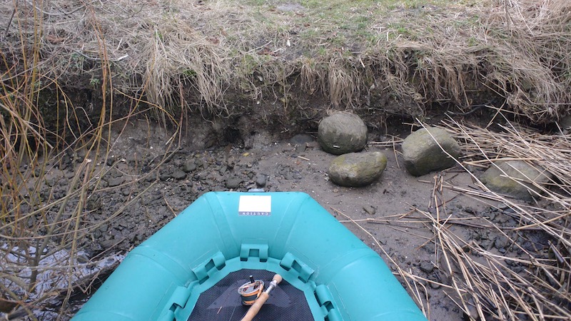 Lav vandstand i Gudenåen 170313 gudenaa low water