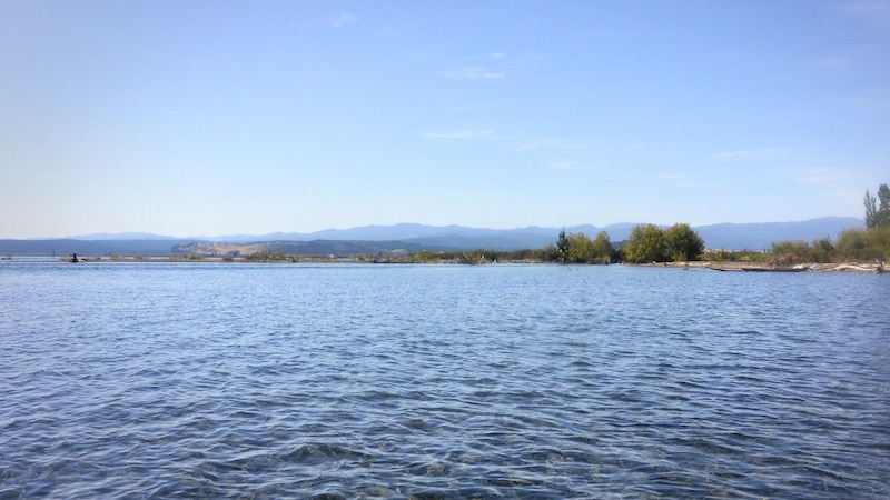 200212 lake taupo outlet tongariro