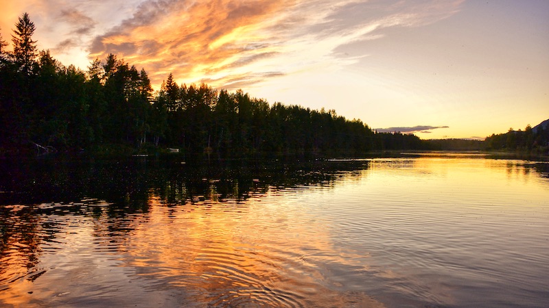 Aften ved Rena 200725 rena sunset