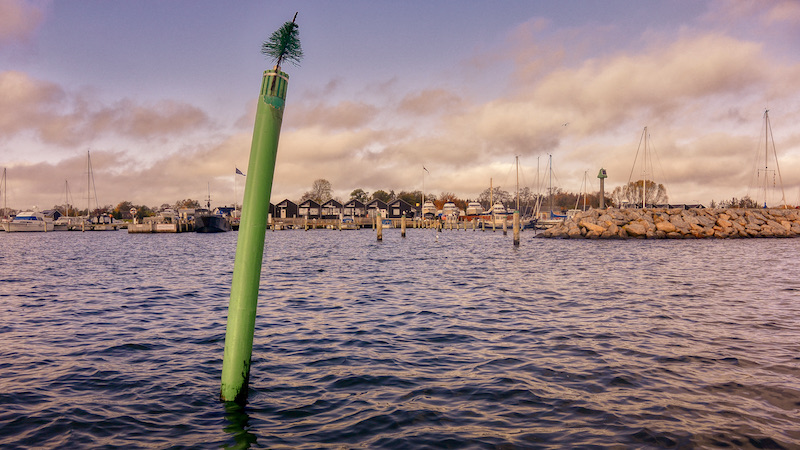 Udbyhøj Lystbådehavn 211101 randers fjord vandvending