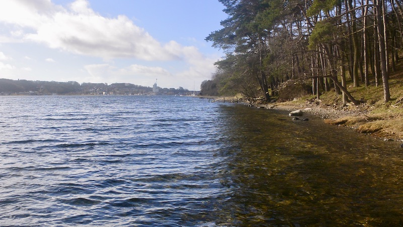 Mariager Fjord 220225 hobro byen havn