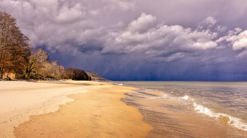 Vejskifte - sne - slud - hagl - torden 220308 vik vejr