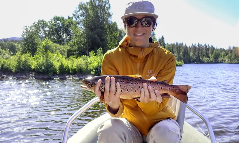 Cassandra med Rena ørred 230708 rena trout cassandra