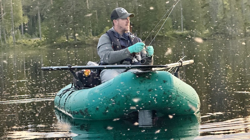 Vårflueklækning i Rena elven 250708 rena johnni caddis