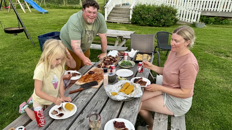 Grillhygge på FIskecampen 250724 rene smsll creek grill