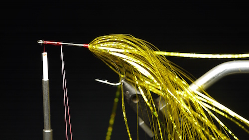 Flash guld hale hackle loop front