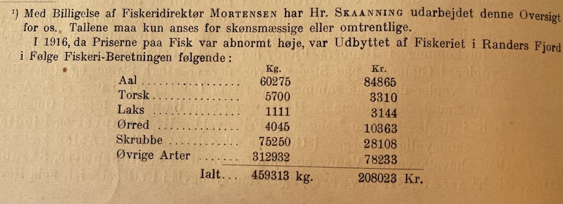 Ulovligt garn 251022 fangster i Randers Fjord